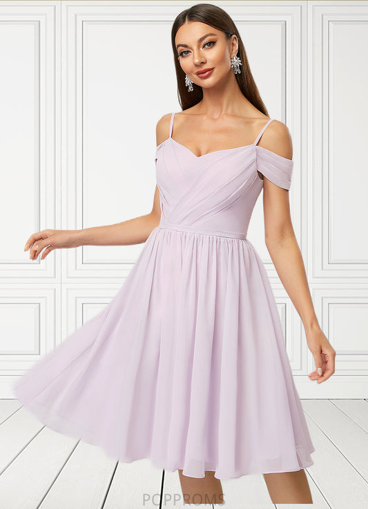 Jessica A-line V-Neck Knee-Length Chiffon Cocktail Dress With Pleated PP6P0022367